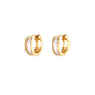 Exquisite Geometric Inlaid Zircon Earrings