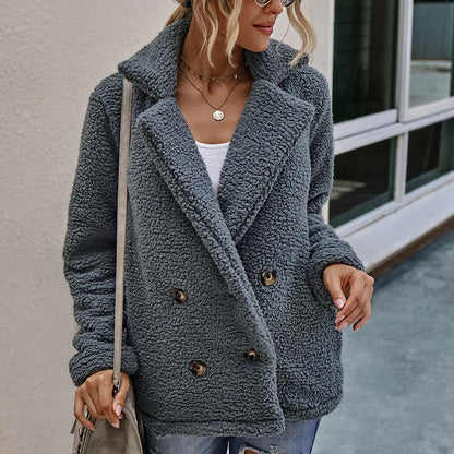 Winter Jackets Fluffy Teddy Coat Female Warm Artificial Fleece Winter Clothes