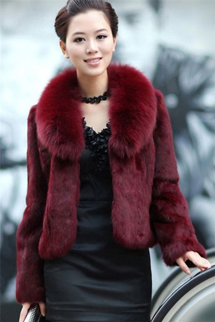 High Quality Winter Warm Fluffy Faux Fur Coats Jackets Women Furry Short Faux