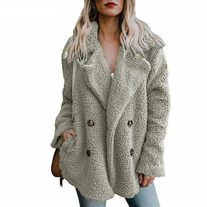 Winter Jackets Fluffy Teddy Coat Female Warm Artificial Fleece Winter Clothes