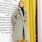 Winter Women High Quality Faux Rabbit Fur Coat Luxury Long Fur Coat Loose Lapel