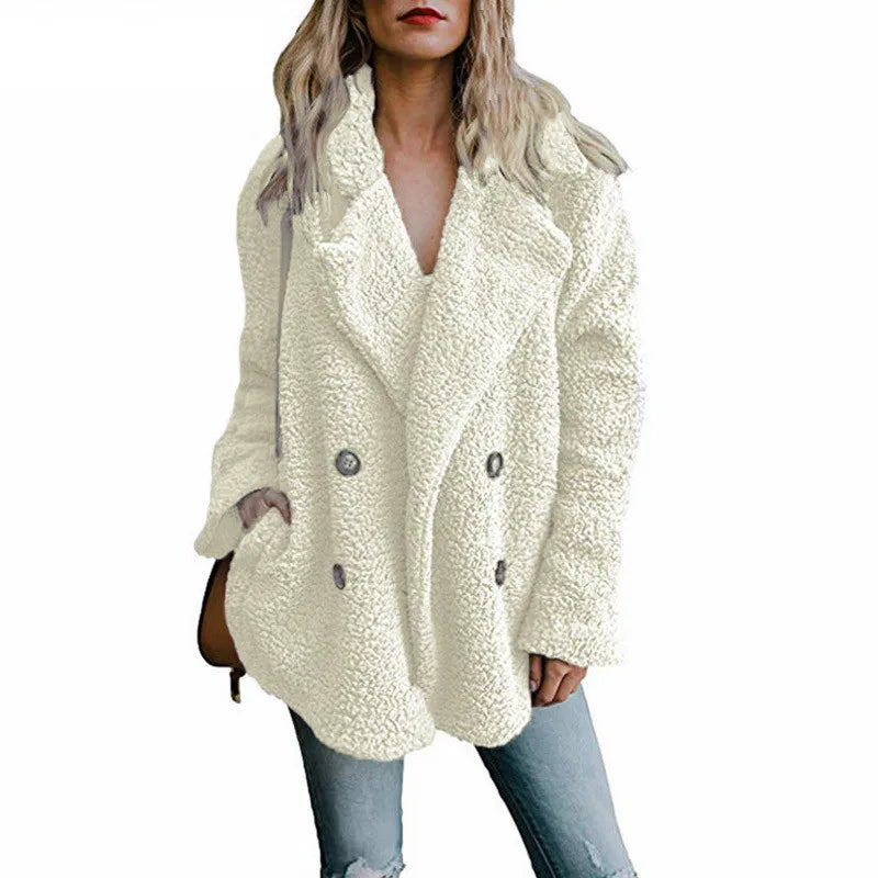 Winter Jackets Fluffy Teddy Coat Female Warm Artificial Fleece Winter Clothes