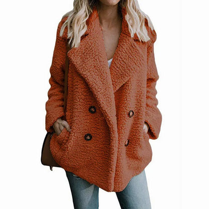 Winter Jackets Fluffy Teddy Coat Female Warm Artificial Fleece Winter Clothes