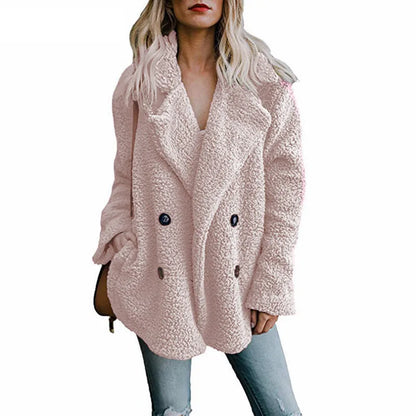 Winter Jackets Fluffy Teddy Coat Female Warm Artificial Fleece Winter Clothes