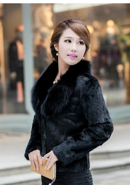 High Quality Winter Warm Fluffy Faux Fur Coats Jackets Women Furry Short Faux