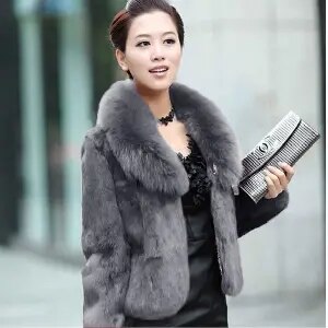 High Quality Winter Warm Fluffy Faux Fur Coats Jackets Women Furry Short Faux