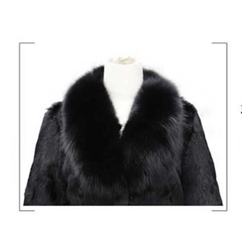 High Quality Winter Warm Fluffy Faux Fur Coats Jackets Women Furry Short Faux