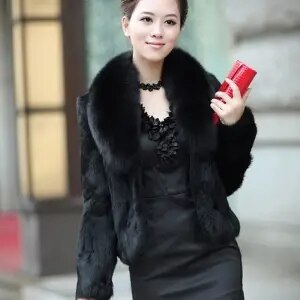 High Quality Winter Warm Fluffy Faux Fur Coats Jackets Women Furry Short Faux