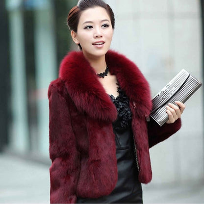 High Quality Winter Warm Fluffy Faux Fur Coats Jackets Women Furry Short Faux