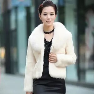 High Quality Winter Warm Fluffy Faux Fur Coats Jackets Women Furry Short Faux