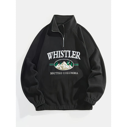 Men's Casual Fashion Plus Size Embroidered Sweater