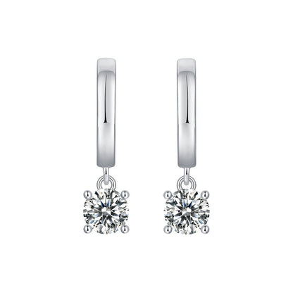 Moissanite Ear Ring Female Temperament Wedding Affordable Luxury Fashion