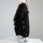 Ripped Lace Stitching Matchet Pants Fashion Wide-leg Casual Pants