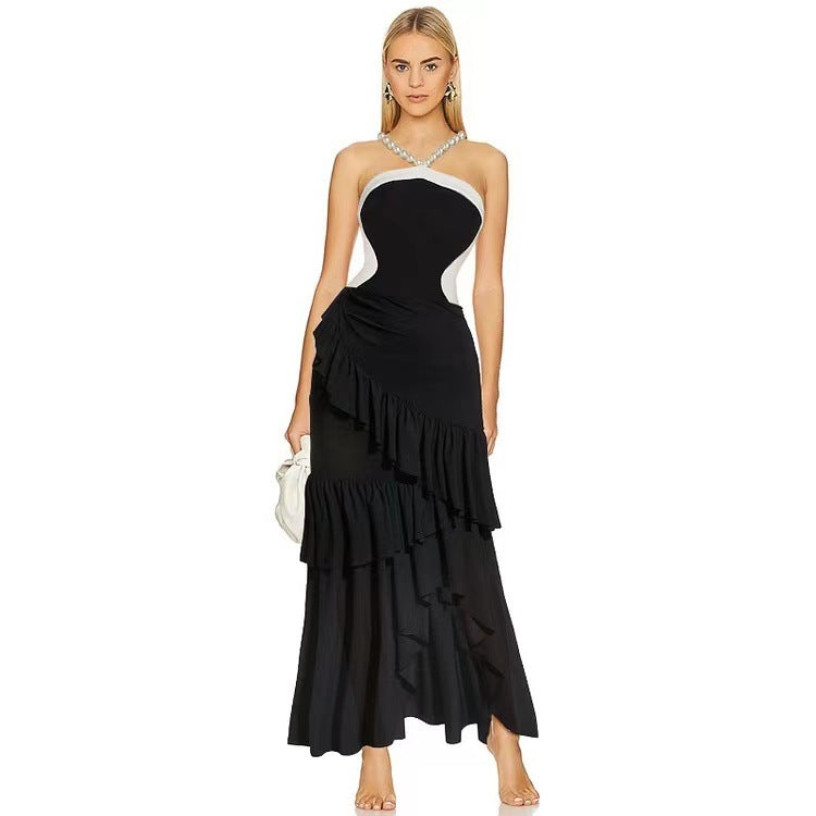 Women's All-match Simple One-piece Swimsuit Dress