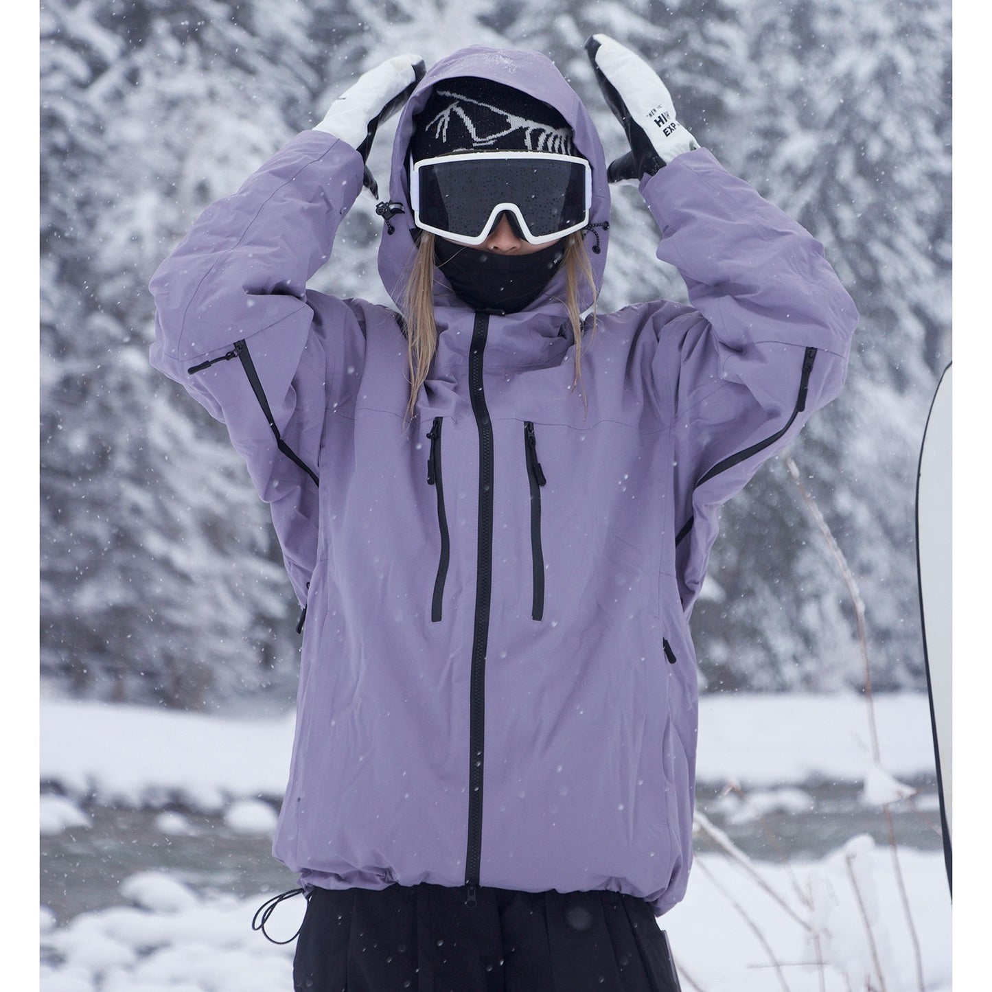 Waterproof And Moisture Permeable Full Pressure Glue Snowboard Clothing