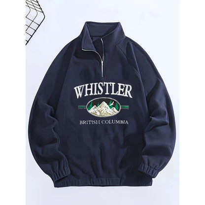 Men's Casual Fashion Plus Size Embroidered Sweater