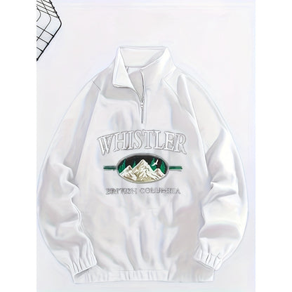 Men's Casual Fashion Plus Size Embroidered Sweater