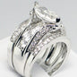 Design Zircon Inlaid Ring Female Wedding Fashion Match Ring Ornament