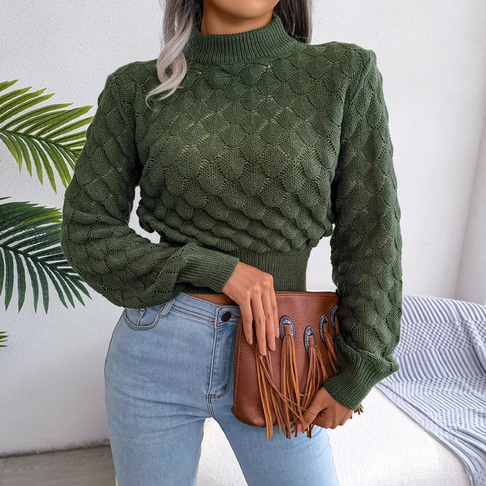 Women Casual  Long Sleeve Knitted Pullovers