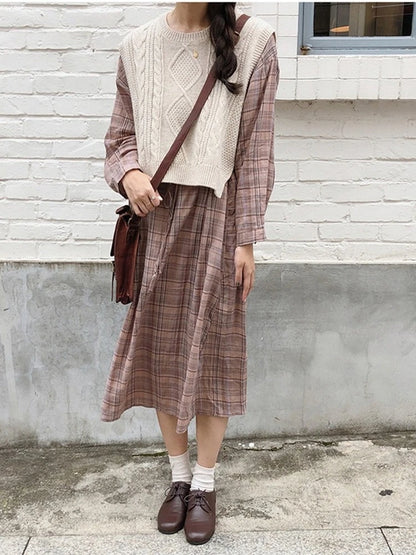 Sweater Vest Pullover Female Knitting Overszie Sweaters Sleeveless Tank Girls