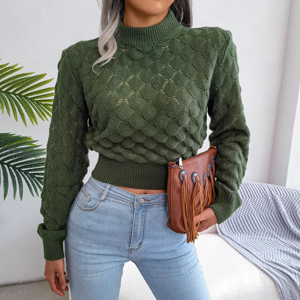 Women Casual  Long Sleeve Knitted Pullovers