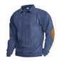 American Men's T-shirt Spring And Autumn Long Sleeve Corduroy