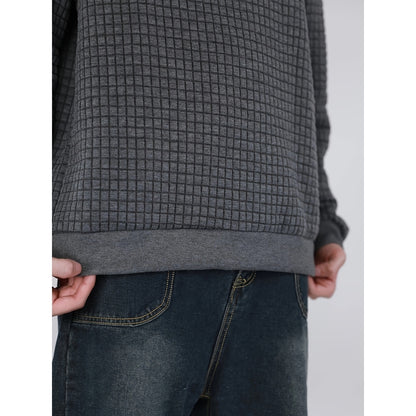 Export Quality English European And American Sizes Jacquard Round Neck Hoodie For Men And Women