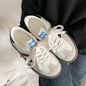 Retro Casual White Sneakers For Womenversatile And Perfect For Sports