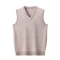 Wool Men's V-neck Middle-aged And Young Vest