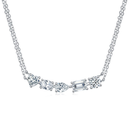 Galaxy - A Fashionable And Luxurious Diamond Jewelry Pendant Set With Moissanite S925 Sterling Silver And Platinum Plating