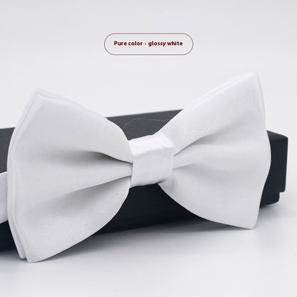 Men's Solid Color Formal Wear Wedding Business Casual Groom Groomsman Bow Tie