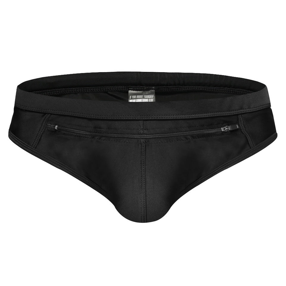 Back Pocket Men's Front Pocket Zipper Design Quick-drying