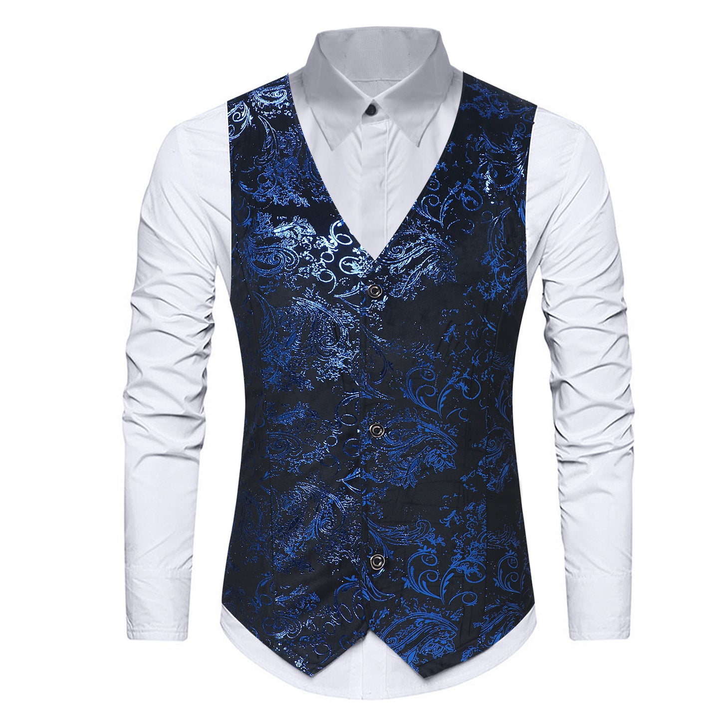 Men's New Clothes Bronzing Corduroy Vest