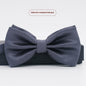 Men's Solid Color Formal Wear Wedding Business Casual Groom Groomsman Bow Tie