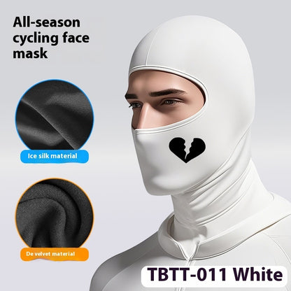 Full Face Ice Silk Sun-proof Headgear Integrated