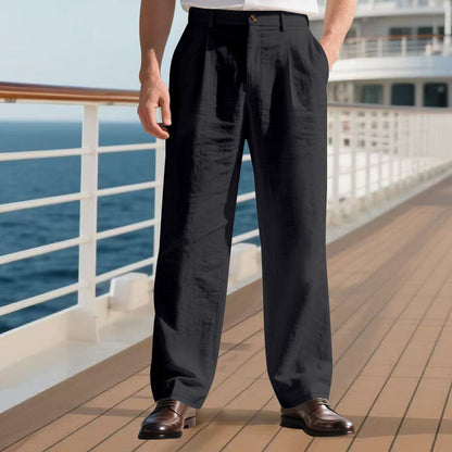 Loose Straight Business Suit Pants Men