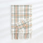 Women's Fashionable Plaid Printed Tassel Shawl Warm Scarf