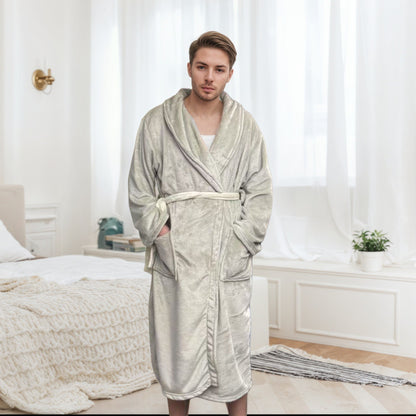 Couple Bathrobe Long Pajamas Homewear