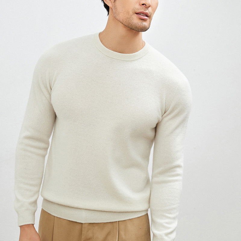 Men's Long Sleeve Pullover Business Casual Sweater Autumn And Winter Wild Thickened