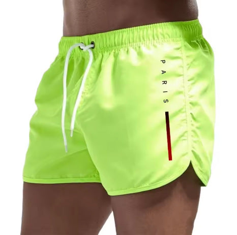 Men's Multi-color Loose Printed Running Beach Shorts