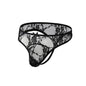 Men's Lace Underwear Ultra Thin Sexy Bow Tie Underpants Seduction Low Waist