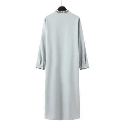 Muslim Men's Clothing Loose Lapel Fashion Robe