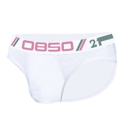 Men's Cotton Underwear Sexy Comfortable Breathable Solid Color Low Waist Convex