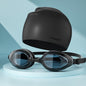 Large Frame HD Waterproof Anti-fog Swimming Goggles Swimming Cap