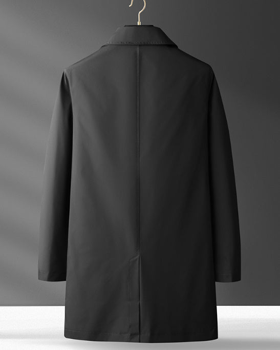 Trench Coat And Overcoat Light Luxury Casual Korean Style Temperament Coat Men's Light Winter