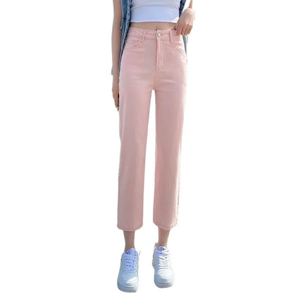 Straight Jeans Women's Loose High Waist