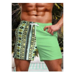Men's Casual Quick-drying Printing Beach Shorts
