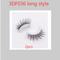 Reusable 3D Mink Lashes Natural False Eyelashes Self Adhesive Fake Glue Free Makeup Eyelash Extension Silk