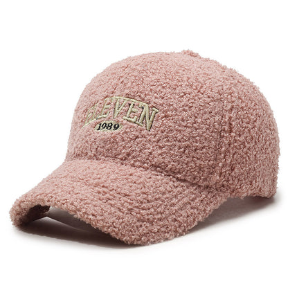 Winter Lambskin Thickened Warm Baseball Cap