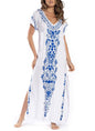 Women's Beach Blouse Print Beach Dress